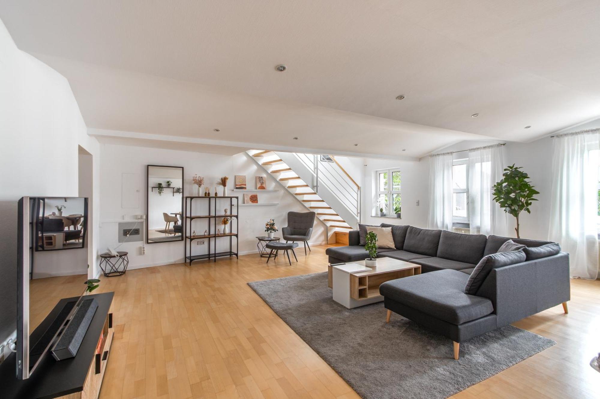 Penthouse-Maisonette - City Center, Highspeed Internet, Garage Вормс Екстериор снимка
