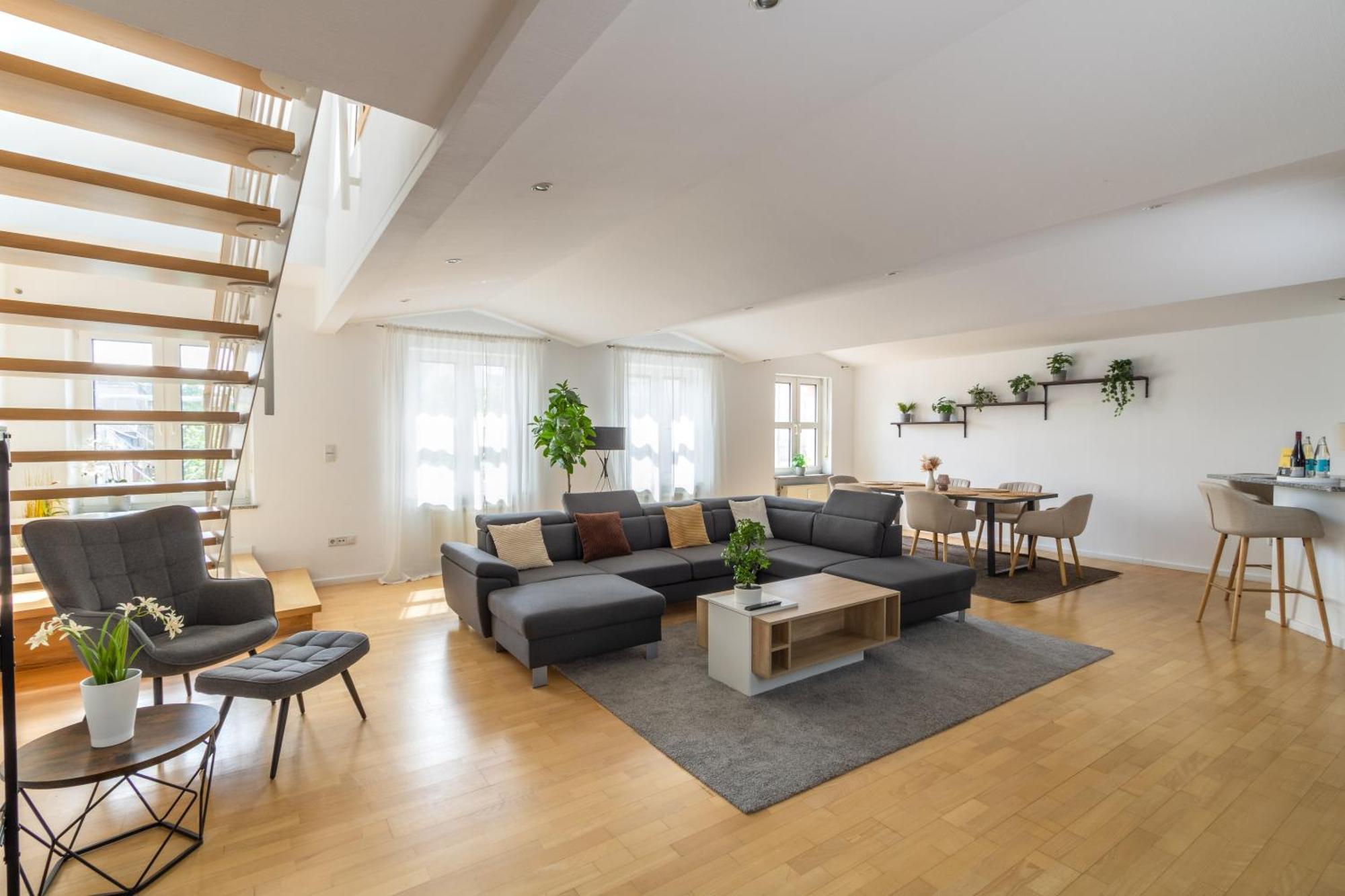 Penthouse-Maisonette - City Center, Highspeed Internet, Garage Вормс Екстериор снимка